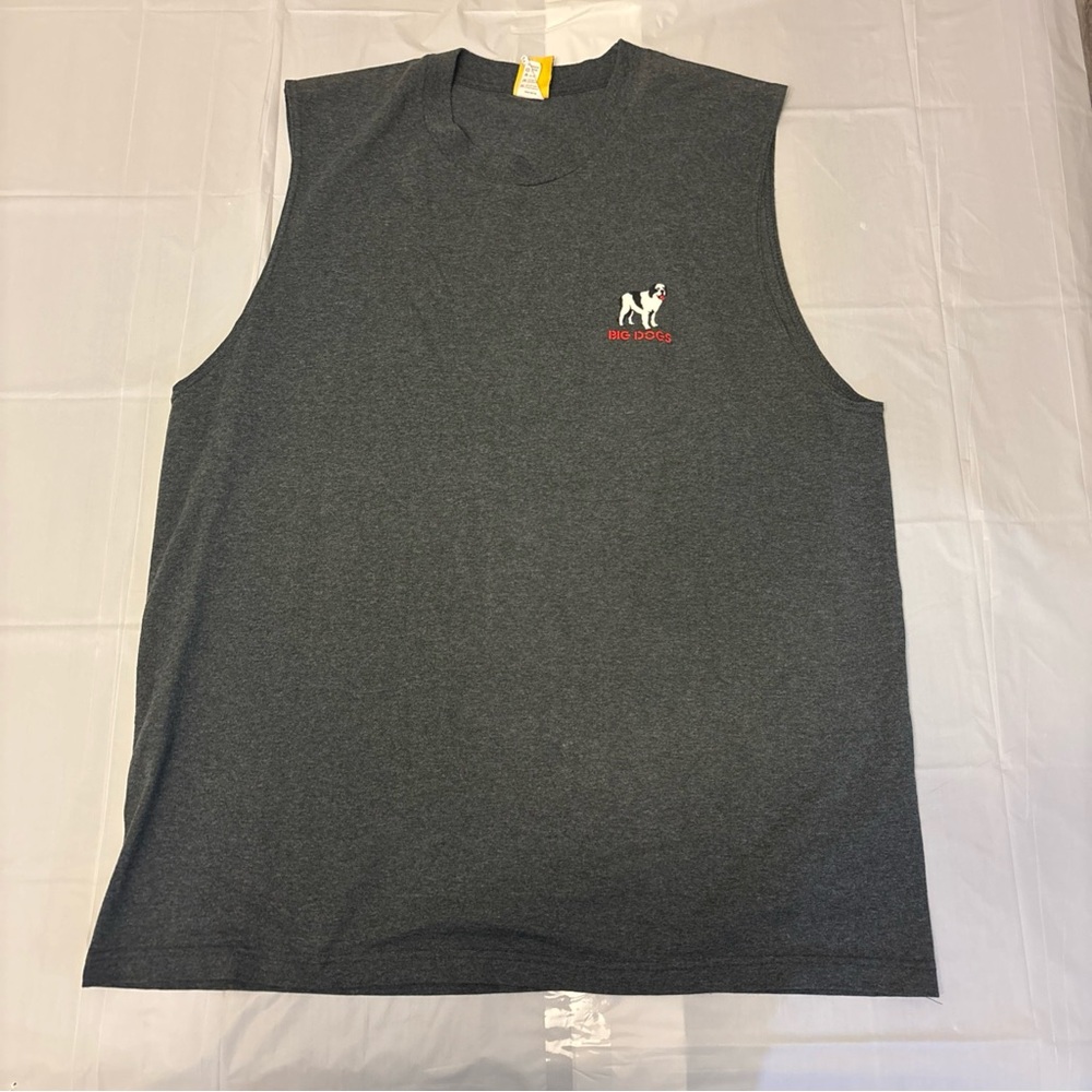 Big Dogs Charcoal Sleeveless Tank Top